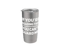 Si estás leyendo esto, Can't Guard Me Funny Basketball Vaso térmico de acero inoxidable de doble pared