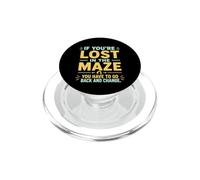 Si estás perdido en el Laberinto con Cita inspiradora Vintage PopSockets PopGrip para MagSafe