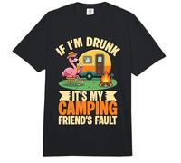 Si Estoy Borracho es Culpa de mi Amigo de Campamento Funny Camping Comfort Colors Adult Heavyweight T-Shirt
