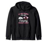 Si Estoy Borracho, es Culpa de mi Amigo de Campamento. Sudadera con Capucha