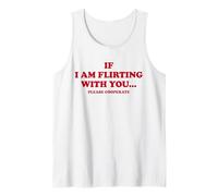 SI Estoy COQUETEANDO CONTIGO. COOPERE, por Favor. Declaración de Amor Camiseta sin Mangas