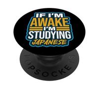 Si Estoy Despierto, Estoy estudiando Kanji japonés PopSockets PopGrip Adhesivo