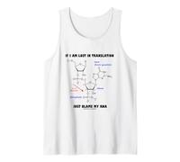 Si Estoy perdido en la traducción, Culpe a mi bioquímica de ARN Camiseta sin Mangas