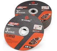 SI FANG - Juego de 15 discos amoladora de 7,6 cm, discos de corte de acero inoxidable, 76 mm x 9,5 mm, para amoladora angular, disco de corte fino de 1,2 mm de grosor, disco de corte de metales