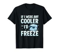 Si Fuera más Fresco, congelaría el Juego de Palabras de Bloques de Hielo Camiseta
