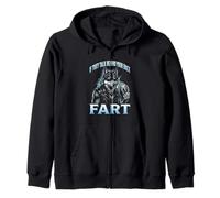 Si Hablan Detrás De Tu Espalda Fart Alpha Wolf Meme Sudadera con Capucha