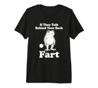 Si Hablan Detrás De Tu Espalda Fart Frog Meme Divertido Camiseta Premium