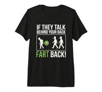 Si Hablan Detrás De Tu Espalda Fart Meme Divertido Camiseta Premium