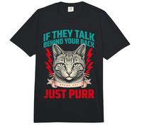Si Hablan detrás de tu Espalda, Habla Gato Solo ronronea Comfort Colors Adult Heavyweight T-Shirt