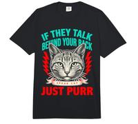 Si Hablan detrás de tu Espalda, Habla Gato Solo ronronea Comfort Colors Adult Heavyweight T-Shirt