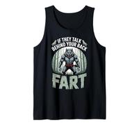 Si Hablan Detrás De Tu Espalda Pedo Alfa Lobo Sarcástico Camiseta sin Mangas