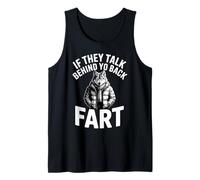 Si hablan detrás de tu espalda pedo lobo alfa extrañamente específico Camiseta sin Mangas