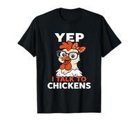 Sí, hablo con pollos, divertido, amante de los animales de granja Camiseta