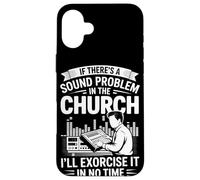Si hay un problema de sonido en el ingeniero de audio de la iglesia Carcasa para iPhone 16 Plus