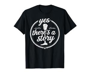 Sí, Hay una Historia Amputación Divertida Amputación de sobreviviente de Pierna Camiseta
