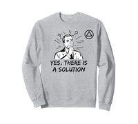 Sí, Hay una solución AA Logo Alcohólicos Anónimos Sudadera