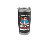 Si Huele A Pollo Amateur Radiofrecuencia Jamón Radio Vaso térmico de acero inoxidable de doble pared