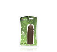 Si Ignite Consolador de forma realista y flexible, estimulador, juguete sexual, juguete sexual, réplica del pene, 15 cm, marrón