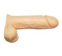 Si Ignite - Consolador realista y flexible con testículos, extragrueso, XXL, juguete sexual, 25 cm, color carne