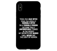 Si, I'm A Bad Bitch... Divertido Dicho Sarcástico Fresco Lindo Carcasa para iPhone XS Max