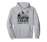 Si implica Acampar y Cerveza Contar Conmigo en Autocaravana Bebiendo Sudadera con Capucha