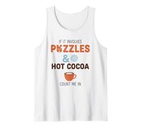 Si implica Rompecabezas y Cacao Caliente, cuéntame en Acogedor Camiseta sin Mangas