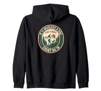 Si implica un Perro y Senderismo Cuenta Conmigo | Senderismo Vintage Sudadera con Capucha