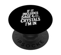 Si Incluye Sabio y Cristales, Estoy en Espiritual PopSockets PopGrip Adhesivo