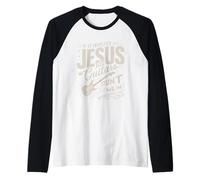 Si Involucra a Jesus Guitars Cuéntame En Guitarrista Christian Camiseta Manga Raglan