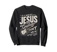 Si Involucra a Jesus Guitars Cuéntame En Guitarrista Christian Sudadera