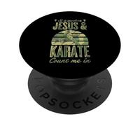 Si Involucra a Jesús y Karate, cuente Conmigo en PopSockets PopGrip Adhesivo