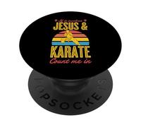 Si Involucra a Jesús y Karate, cuente Conmigo en PopSockets PopGrip Adhesivo