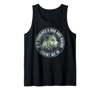 Si Involucra a un Perro y Senderismo Cuenta Conmigo Camiseta sin Mangas