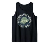 Si Involucra a un Perro y Senderismo Cuenta Conmigo Camiseta sin Mangas