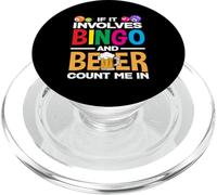 Si involucra bingo y cerveza cuenta conmigo PopSockets PopGrip para MagSafe