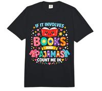 Si Involucra Libros y Pijamas, Cuenta Conmigo, Lectura de Libros Comfort Colors Adult Heavyweight T-Shirt
