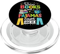 Si Involucra Libros y Pijamas, Cuenta Conmigo, Lectura de Libros PopSockets PopGrip para MagSafe