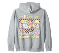 Si Involucra Libros y Pijamas, Cuenta Conmigo, Lectura de Libros Sudadera con Capucha