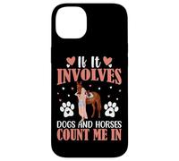 Si Involucra Perros y Caballos Cuenta Conmigo Carcasa para iPhone 14 Plus