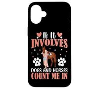 Si Involucra Perros y Caballos Cuenta Conmigo Carcasa para iPhone 16 Plus