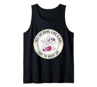 Sí, Juego a los Bolos como una niña, Intento Mantener el Ritmo del Chiste de Bolos Femenino Camiseta sin Mangas