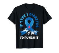 Si la Diabetes tuviera un Golpe en la Cara Tipo 1 Conciencia de la Diabetes Camiseta