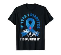 Si la Diabetes tuviera un Golpe en la Cara Tipo 1 Conciencia de la Diabetes Camiseta gráfica económica