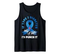 Si la Diabetes tuviera un Golpe en la Cara Tipo 1 Conciencia de la Diabetes Camiseta sin Mangas