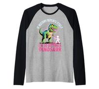 Si la historia se repite, estoy recibiendo un dinosaurio Camiseta Manga Raglan