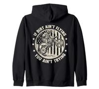 Si la Suciedad no está Volando, no está Tratando de Motocross Dirtbike Sudadera con Capucha