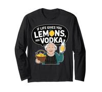 Si la Vida te da Limones, añade Vodka y ríe Manga Larga