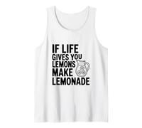 Si la Vida te da Limones Hacer Limonada Cita Motivacional Camiseta sin Mangas