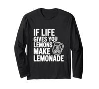 Si la Vida te da Limones Hacer Limonada Cita Motivacional Manga Larga