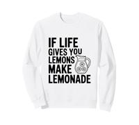 Si la Vida te da Limones Hacer Limonada Cita Motivacional Sudadera